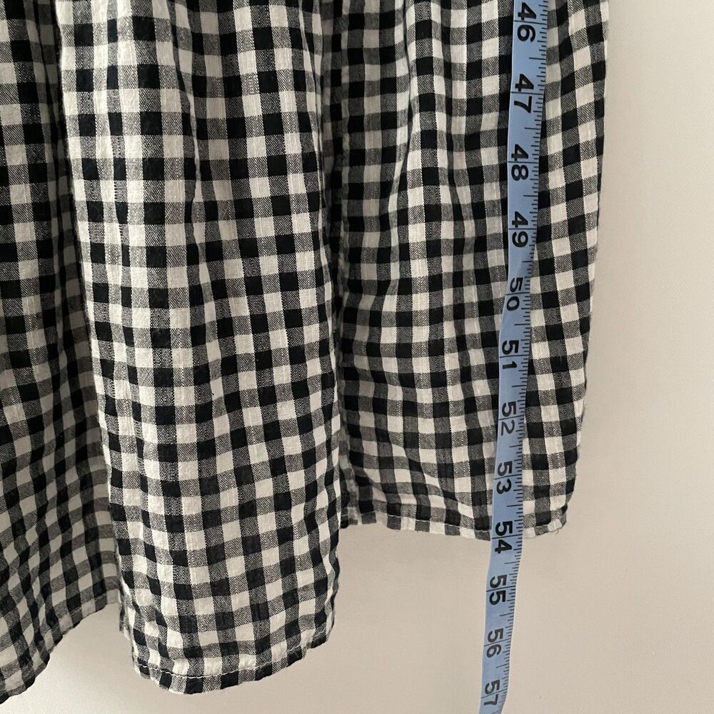 Old Navy Tiered Maxi Dress Sleeveless Gingham Black White Women's Size XL - Picture 11 of 15